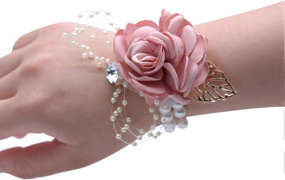 håndledd blomst rose hånd blomst perle armbånd for brudepike