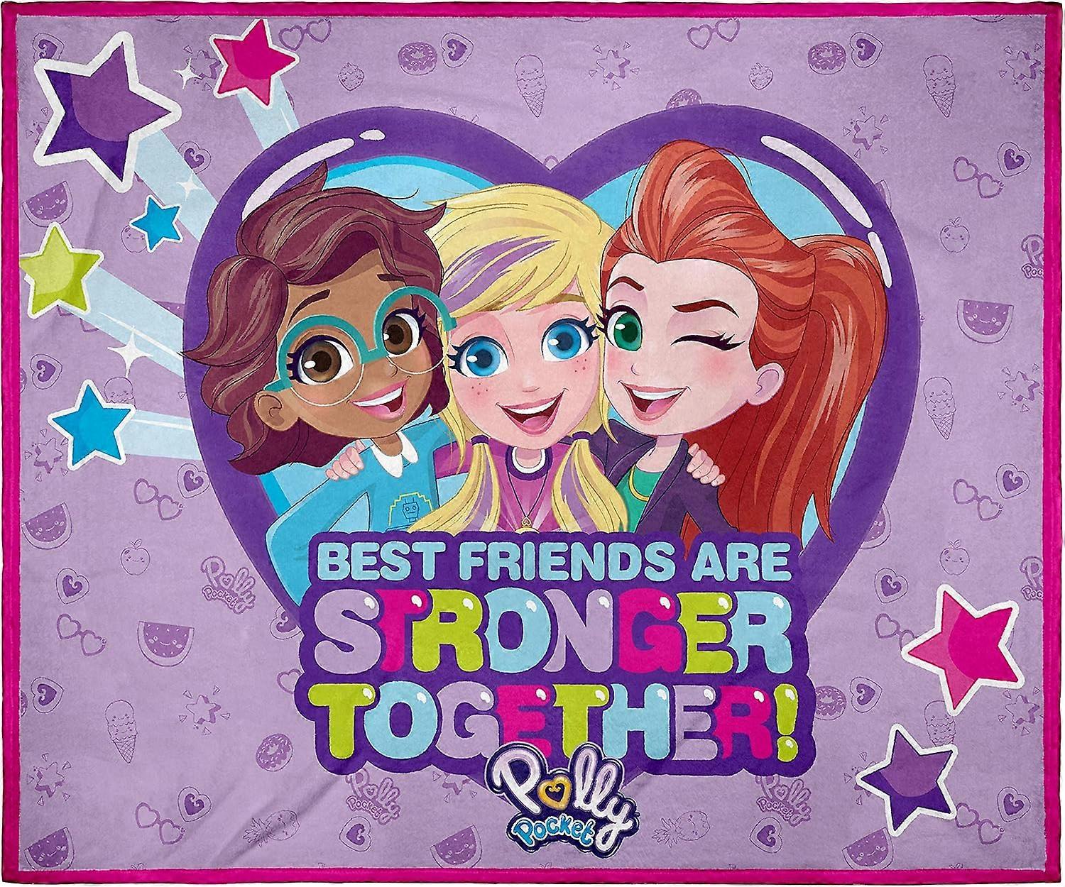 بولي جيب تويز أفضل الأصدقاء فائقة النعومة ومحبوبة أفخم الصوف رمي بطانية