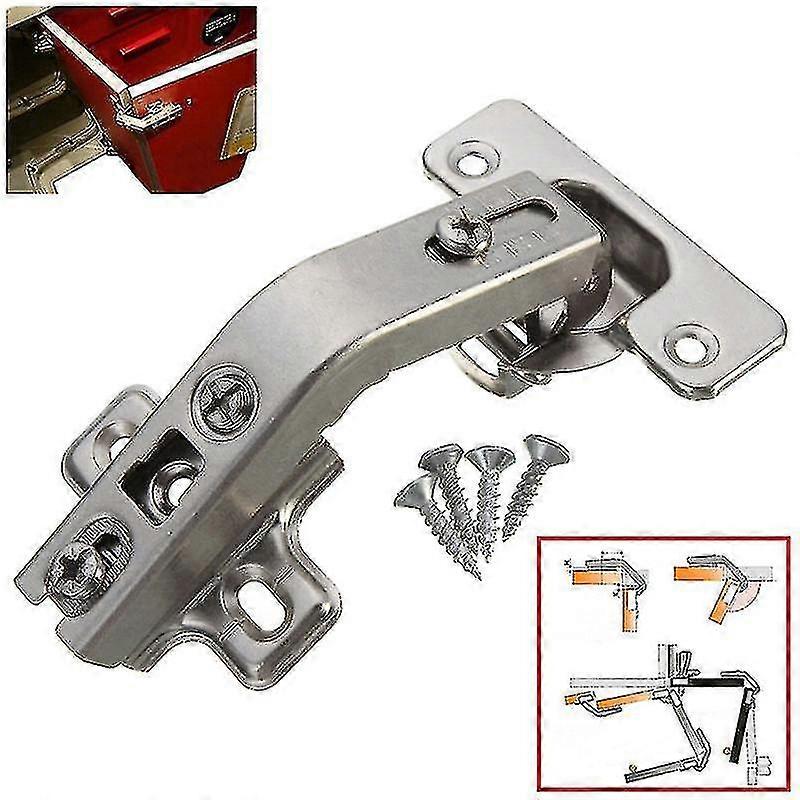 At 135 Degree Corner Folded Cabinet Door Hinges Face Frame Soft Close Half Overlay Kitchen Hfmqv