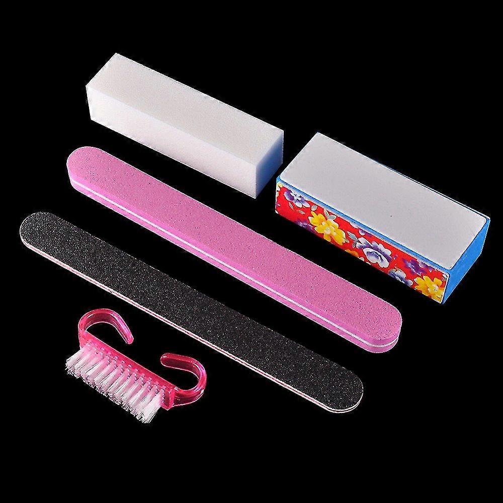 5 Pcs/set Nail Art Buffer File Block Professional Manicure Tools Kit
