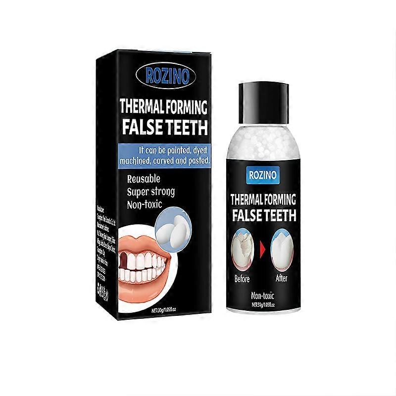 Plastová gutaperča opravuje mezery mezi zuby, vyplňuje zuby, vyplňuje mezery mezi zuby, materiál lepidlo na zubní náhrady 30g (1 ks)