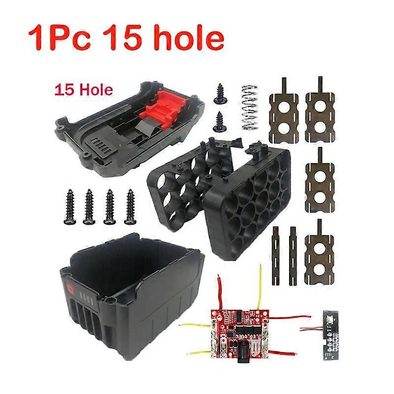 15 Holes Li-ion Battery Case For Makita Lomvum Zhipu Hongsong Jingmi 18V Battery Protection Circuit PCB Board Repair Replace