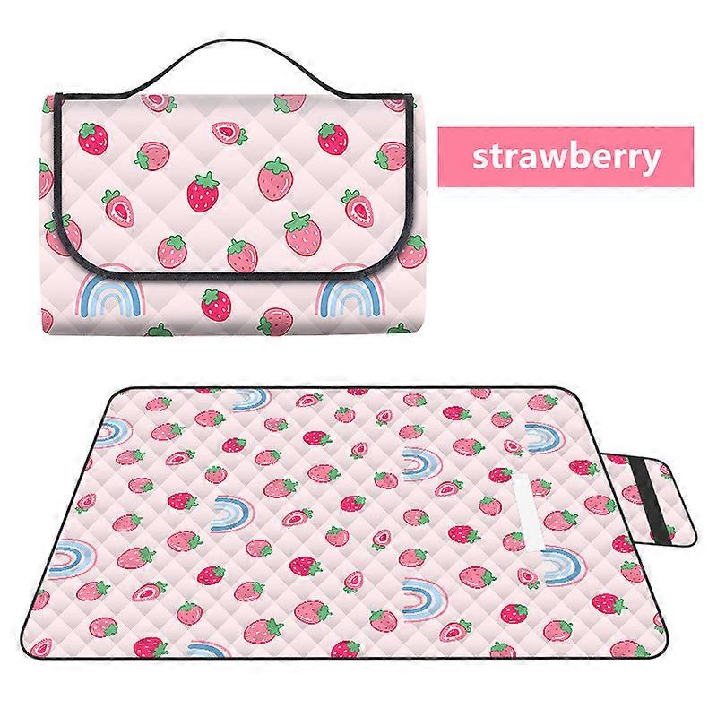 2023 1 stk ny ultralyd udendørs strandmåtte telt picnicklud picnic måtte camping picnic tæppe vandtæt og fugtbestandig