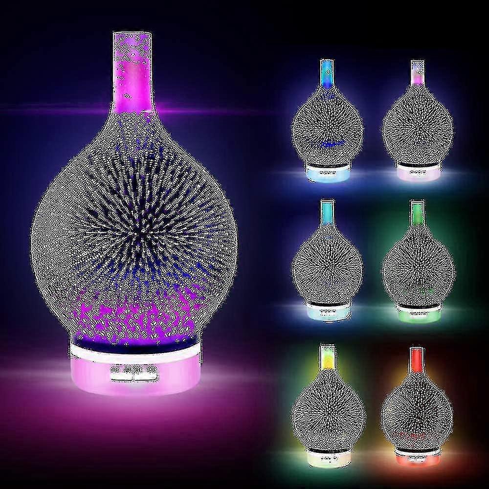 3d Glas Æterisk Olie Aroma Diffuser Aromaterapi Luftfugter (120ml)