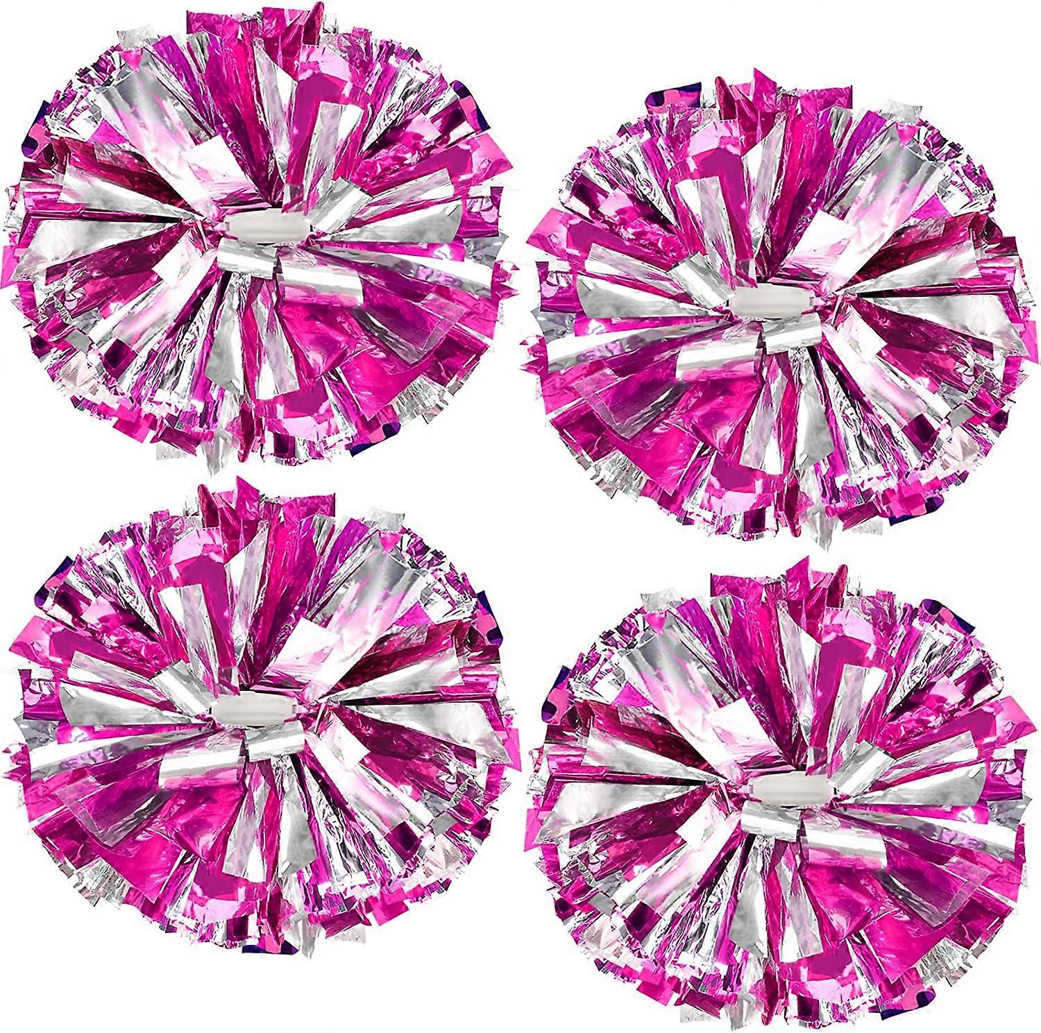 Metallic Cheerleading poms,  with  Handle, Cheering Squad Pompoms
