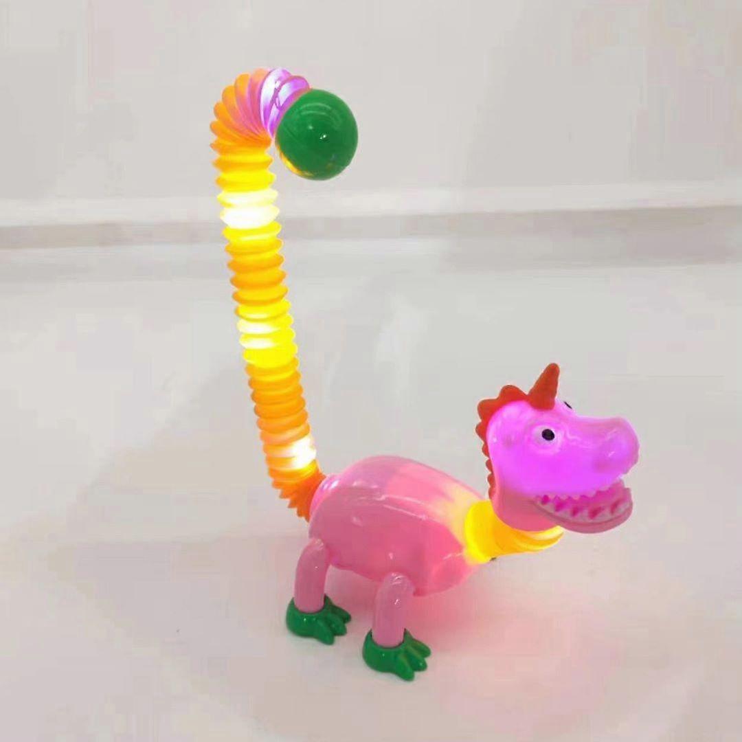 텔레스코픽 공룡 장난감, 형태 변화 공룡 텔레스코픽 튜브 만화 퍼즐 부모-자식