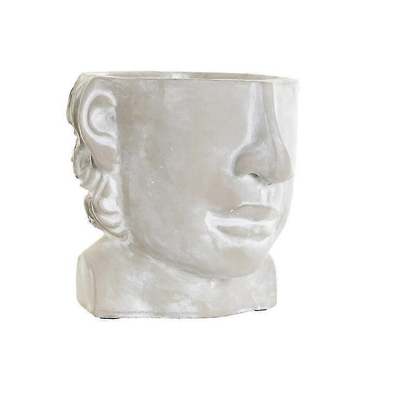 Planter Grey Cement (17 X 18 X 15.5 Cm)