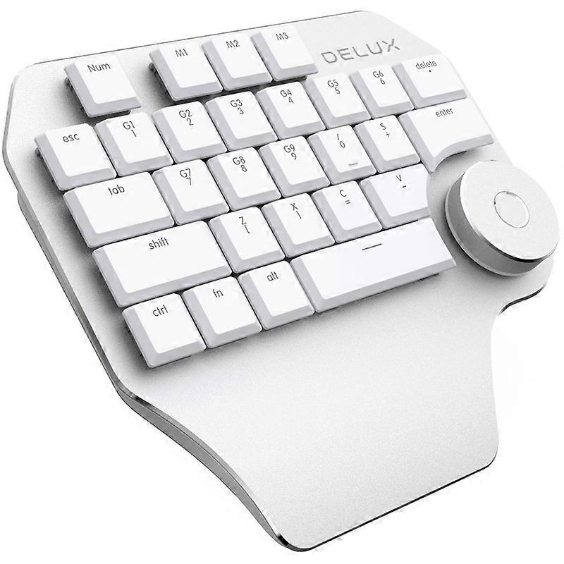 Single-Hand Keyboard, Colour: Silver Silver