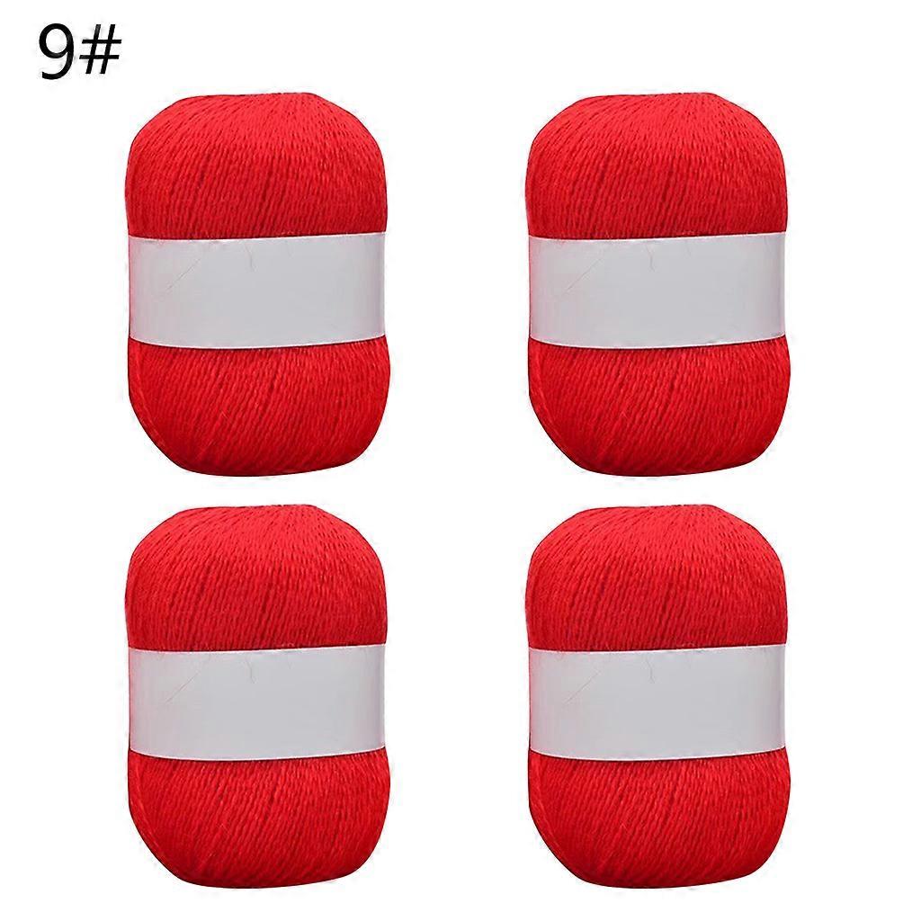 4 tekercs hosszú plüss puha kasmír fonal kézzel kötött cérna kardigán sálhoz horgolt gyapjúfonalak 200 gramm