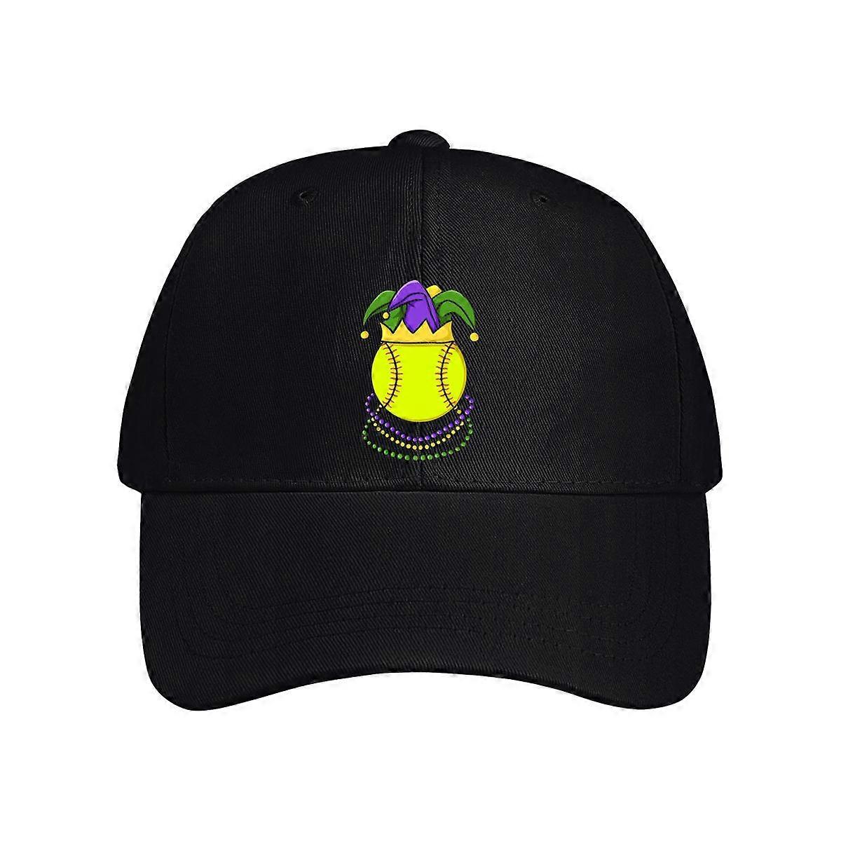 Softball Mardi Gras Hat Baseball Cap