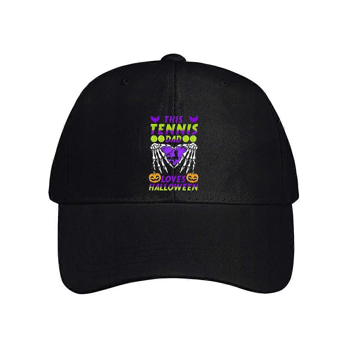 This Tennis Dad Loves Halloween Baseball Cap