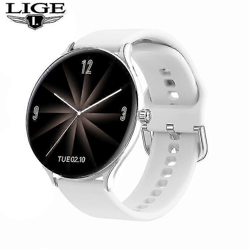 Lige 2021 Ny Kvinnor Smart Watch Kvinna Mode Klocka Hjärtfrekvens Eep Övervakning För Android Ios Vattentät Damer Smartwatch + box
