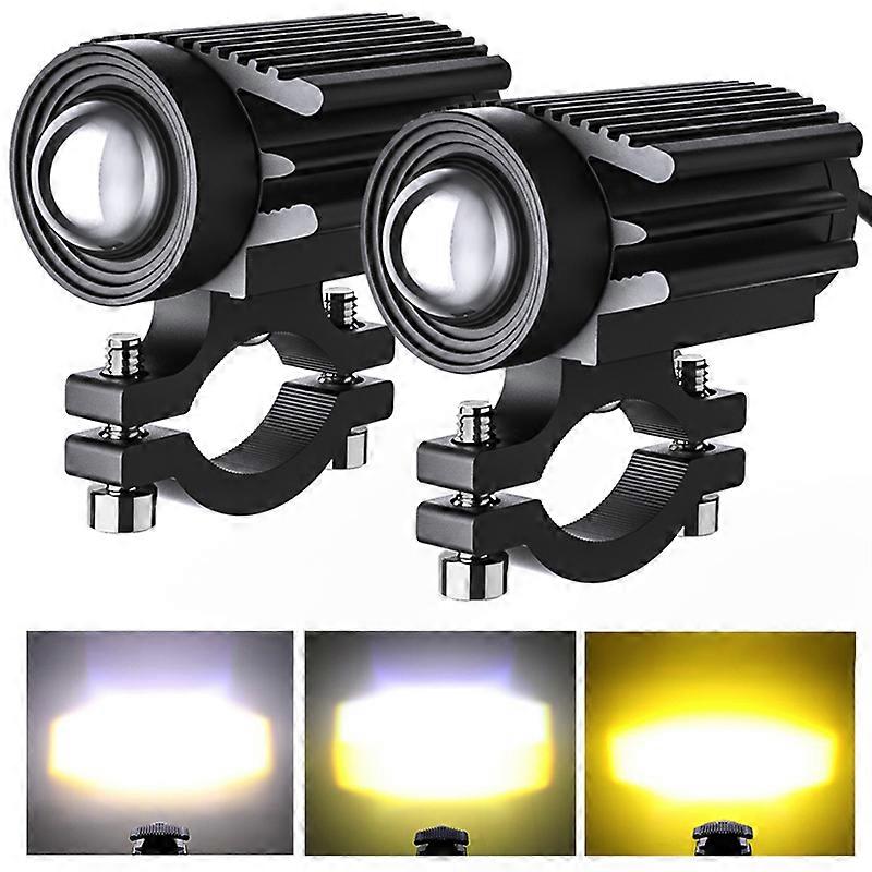 LED Motorcycle Headlight with Mini Projector Lens Fog Light Driving Lamp For Motorcycle Car ATV Auxiliary Spotlight Super Bright