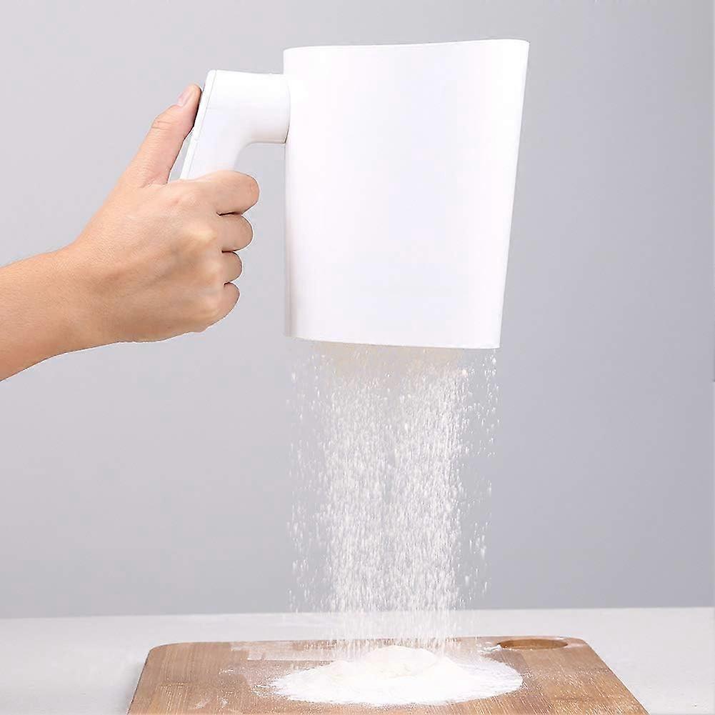 Electric Flour Sieve, Handheld Fine Mesh Compact Sifter 4 Cups Flour Kitchen Baking Pastry Tool