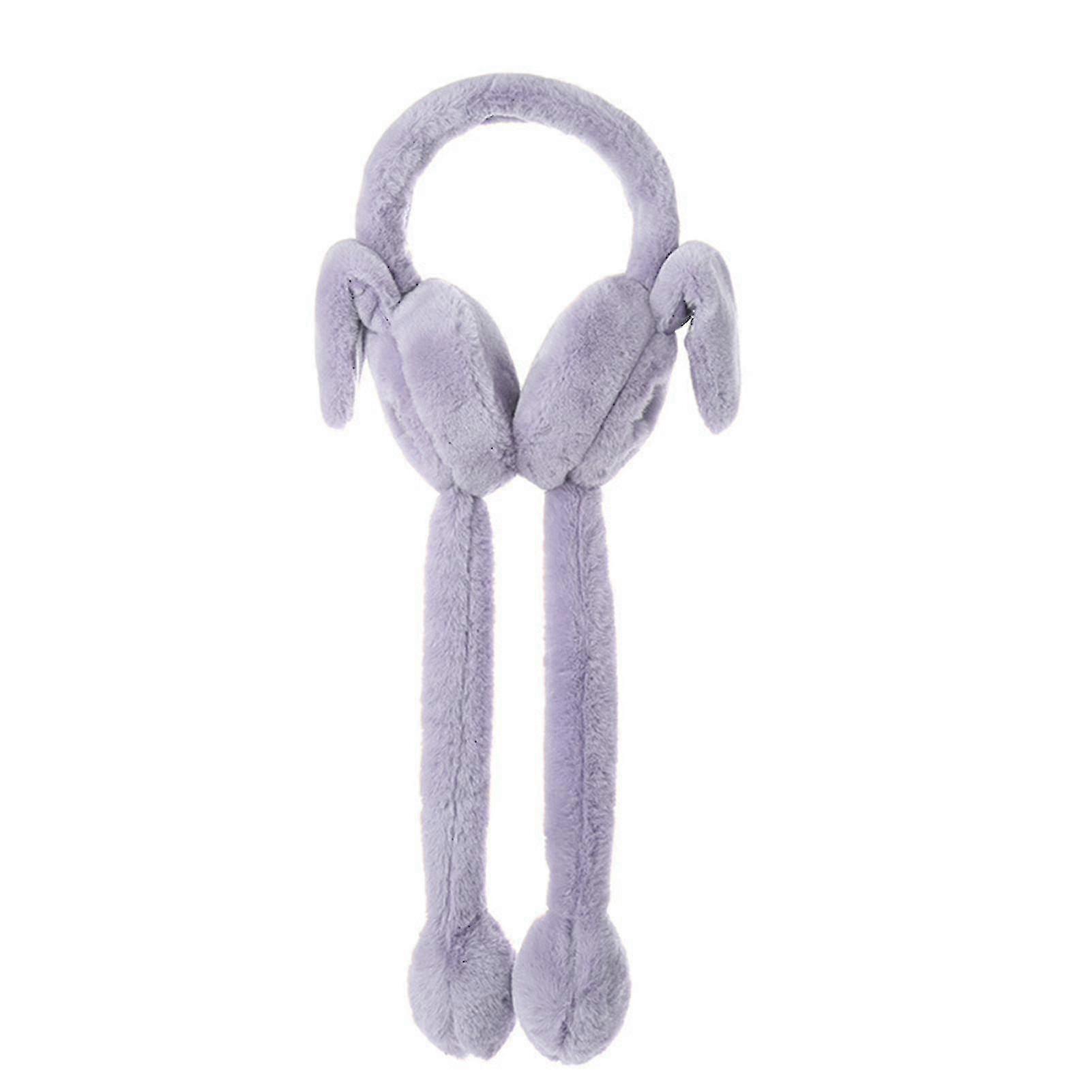 מחממי אוזניים קופצים קטיפה עדינה עיצוב ארנב עמיד לקור חורף אוזן חמה יותר מחמם Outdoor_ahf