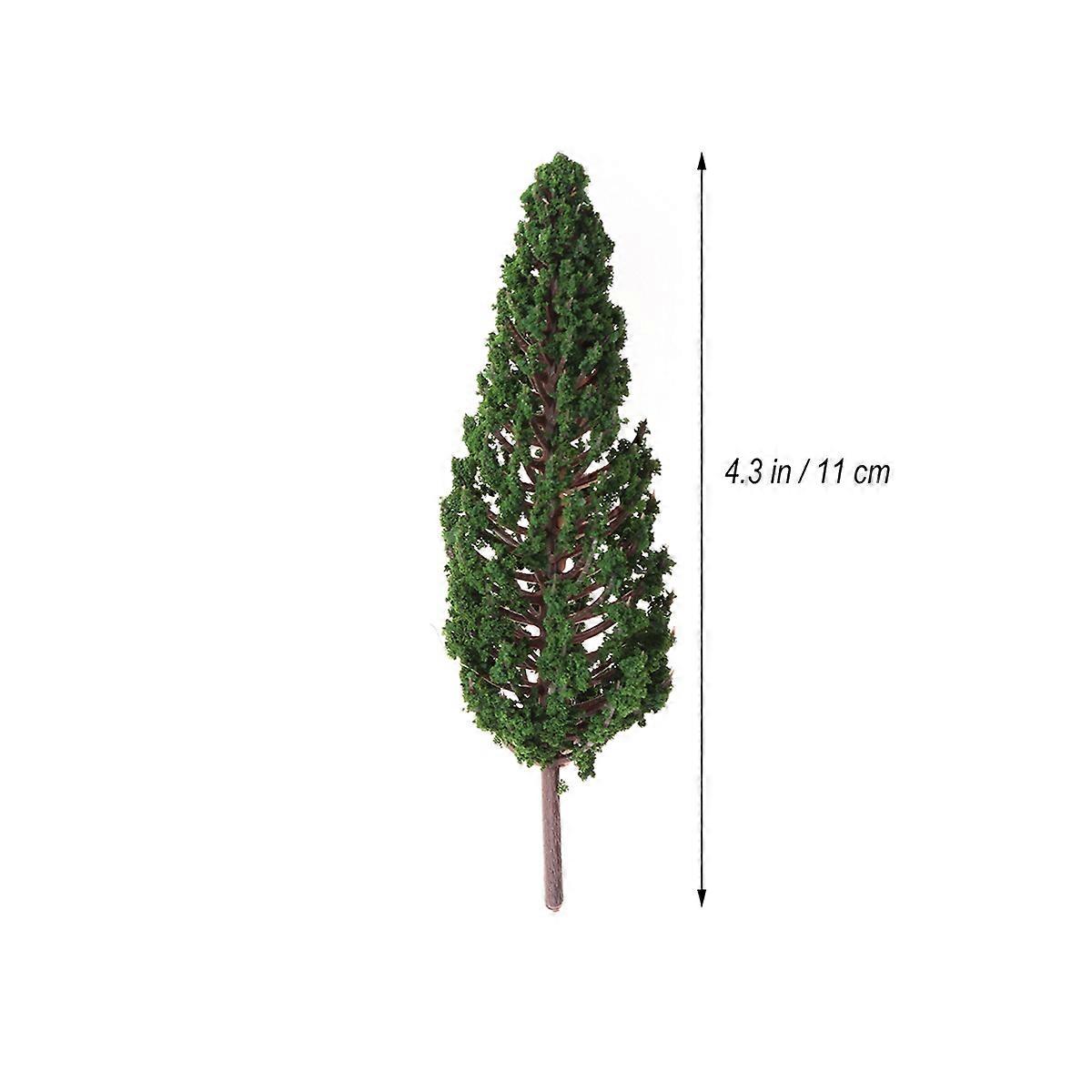 NICEXMAS 10pcs Model Trees Simulation Park Street Diorama Scenery Layout Miniature Landscape Scenery Home Garden Decoration