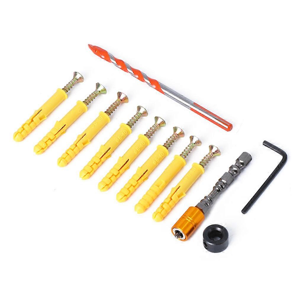A Set of 12Pcs Wall Opening Tool Set Suitable for Rechargeable Drills