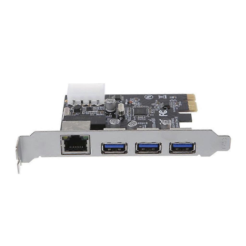 PCIE Gigabit Ethernet Network Card PCI-E Multi / O 3-Port USB 3.0 Controller