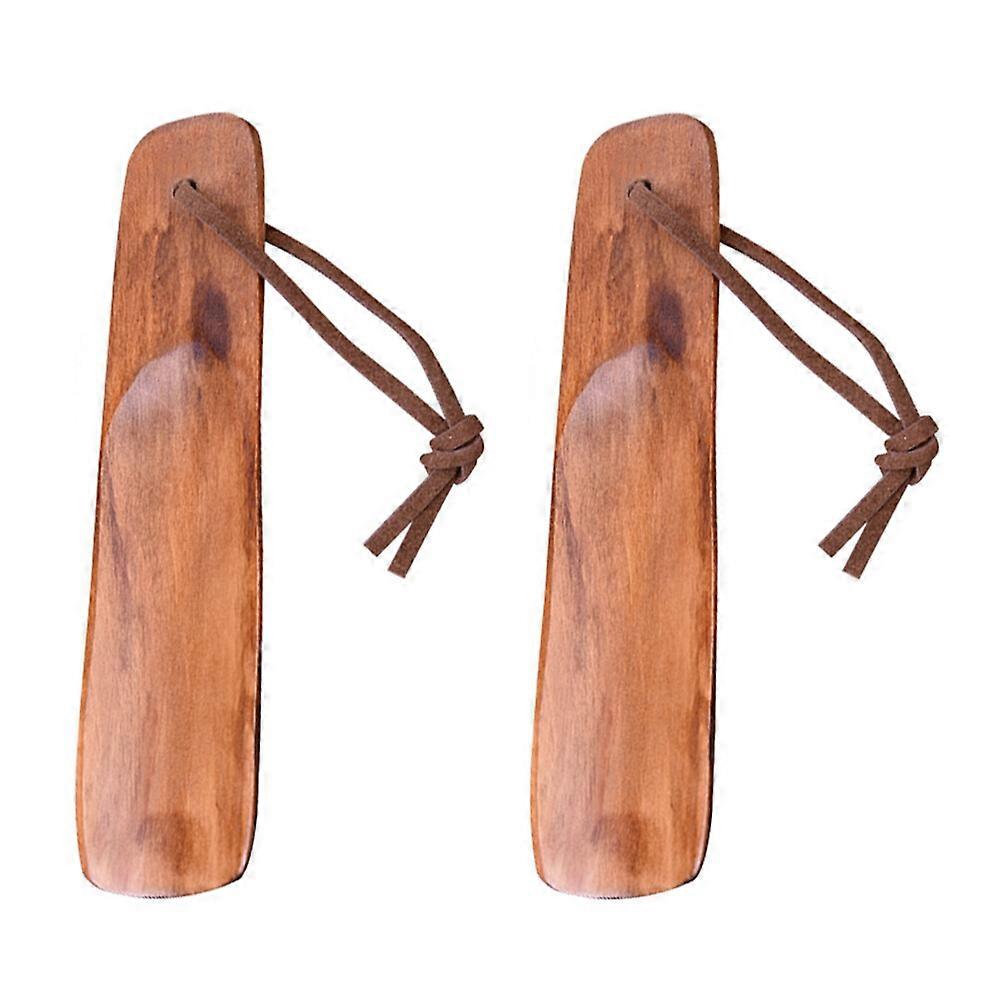 2 Pcs 1 Set Convenient Shoehorns Practical Shoehorns Creative Shoe Lifters