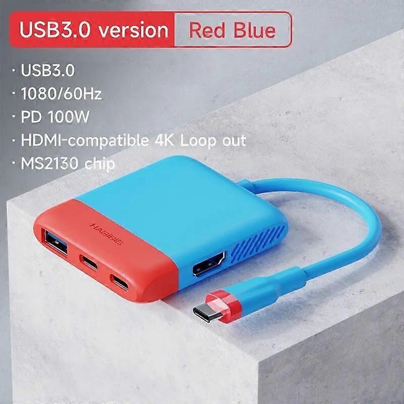 Hagibis Switch Video Capture Card Portable TV Dock For Nintendo Switch/OLED Live Streaming Gaming Laptop Docking Station MS2130