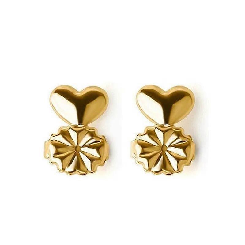 Adjustable Hypoallergenic Earring Lifters for Droopy Ears, Secure Rubber Backs