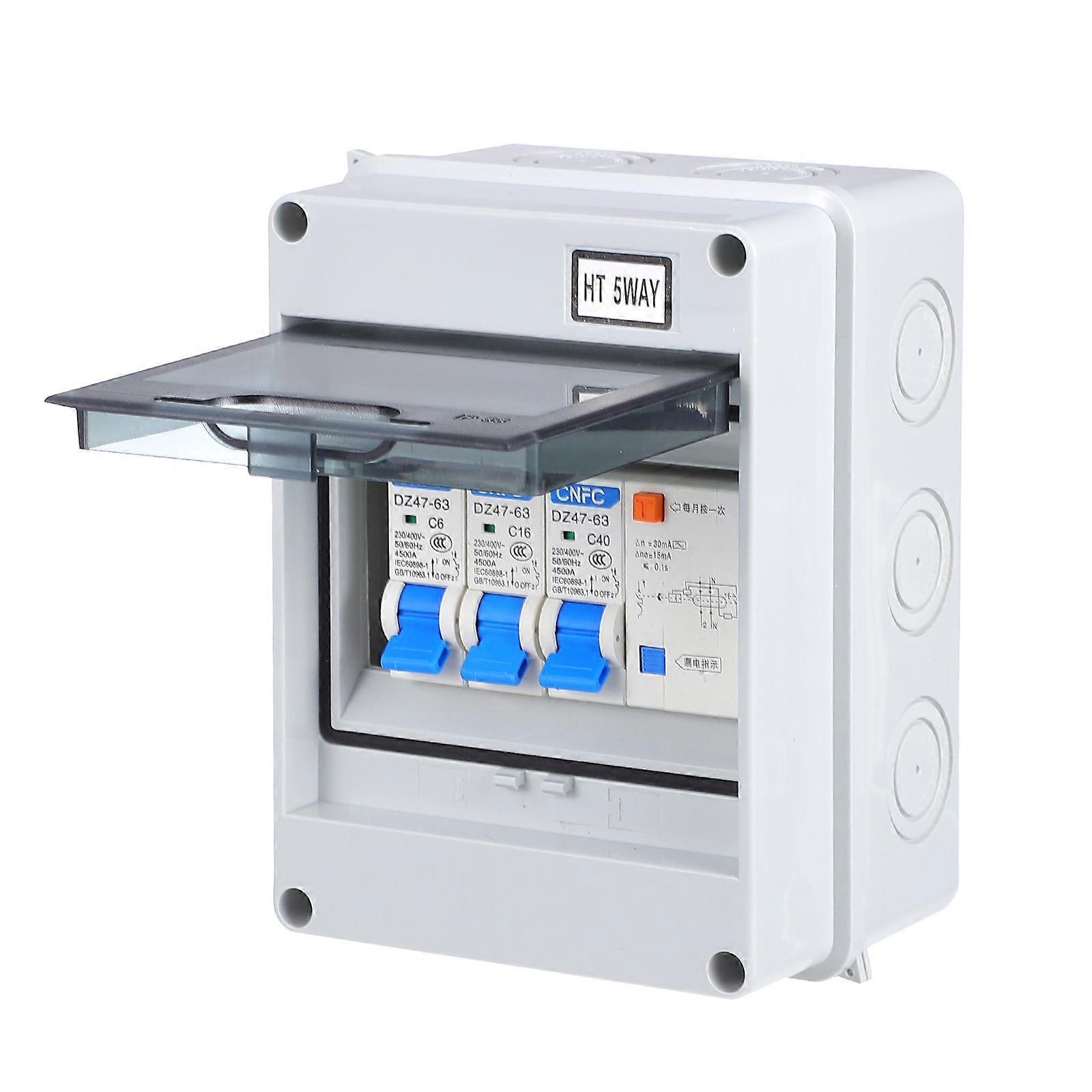 Miniature 5 Ways Circuit Breaker Electric Switch Leakage Circuit Breaker