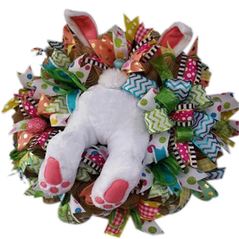 Easter Rabbit Wreath Home Decor Props