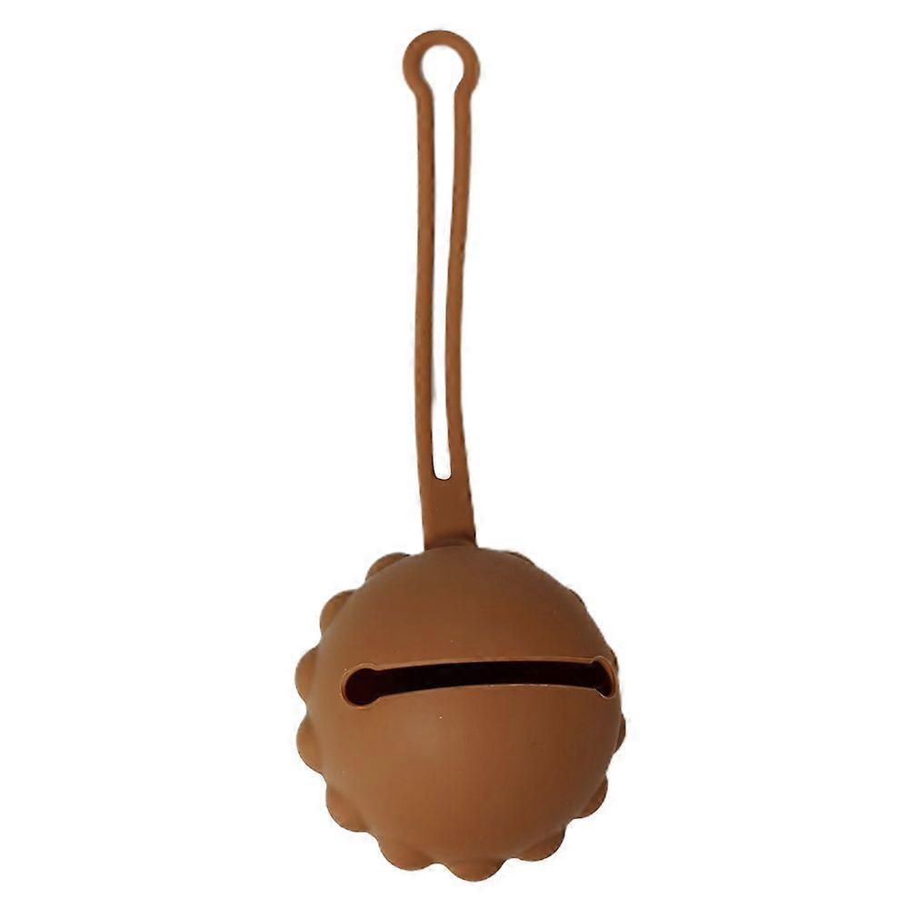 Soft Silicone Pacifier Holder With Convenient Strap Storage Pacifier Washable Case Fixed In Stroller Diaper Bag