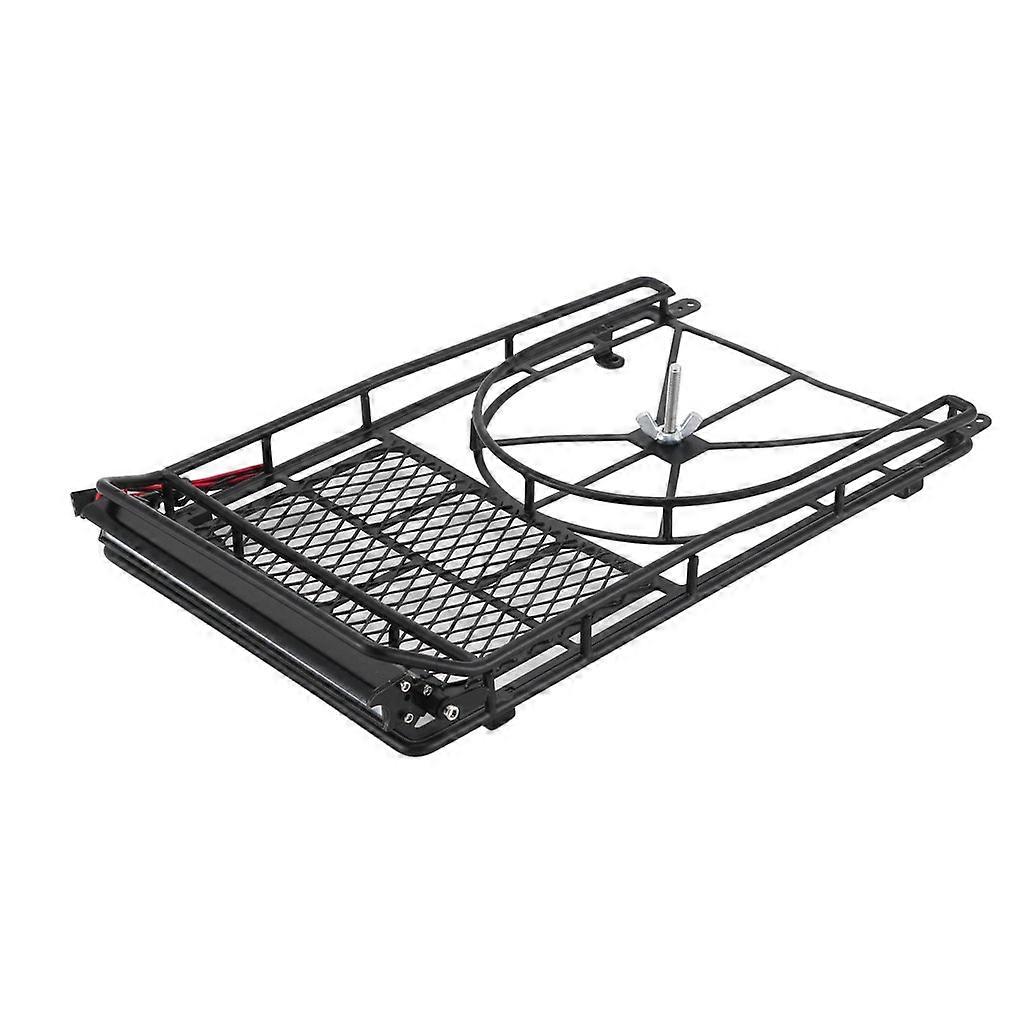 Luggage Carrier Roof Rack With LED Light Bar For TRX4 SCX10 RC4WD GEN8 Axial SCX10 III Fine Workmanship