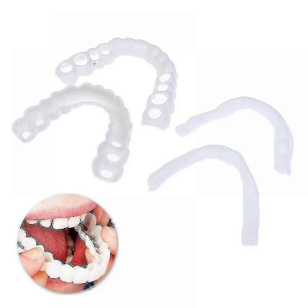 2 Set Snap On Smile Zähne Veneers Whitening Kosmetische Prothese Hohe Qualität