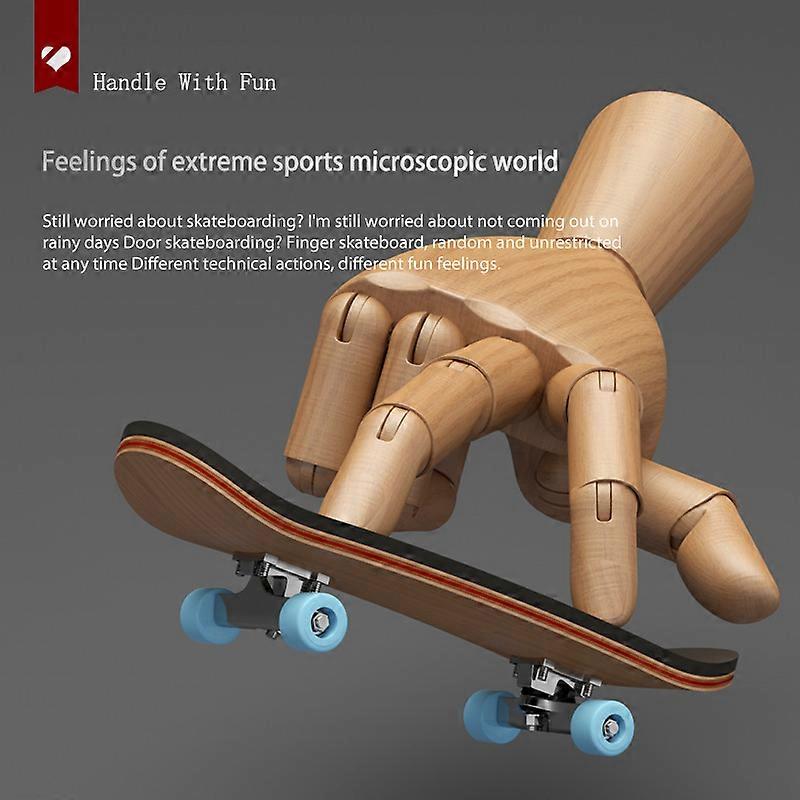 Professional Finger Skateboard Five Layers Maple Bearing Alloy Wheels