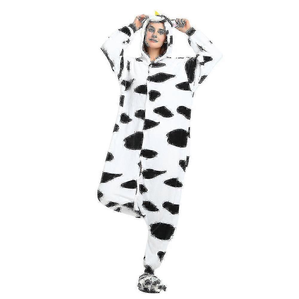 بقرة Onesie بيجاما زي البقر لتأثيري هالوين A
