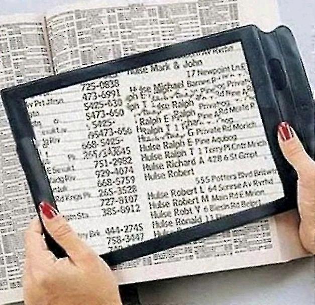 3x Ultra-Thin Reading Magnifier Reading Aid