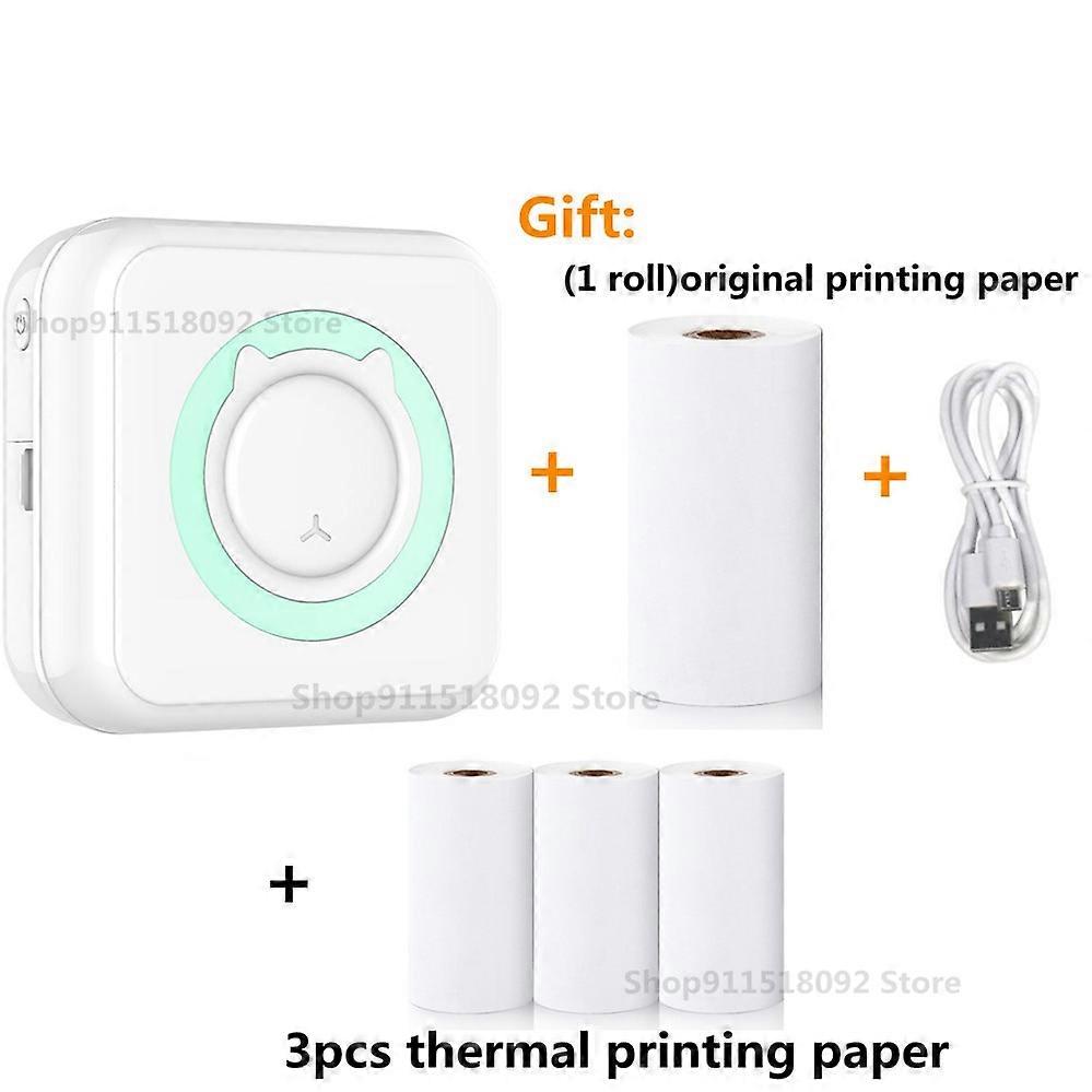 Meow Mini Label Printer Thermal Portable Printers Stickers Paper Inkless Wireless Impresora Porttil 200dpi Android IOS 57mm