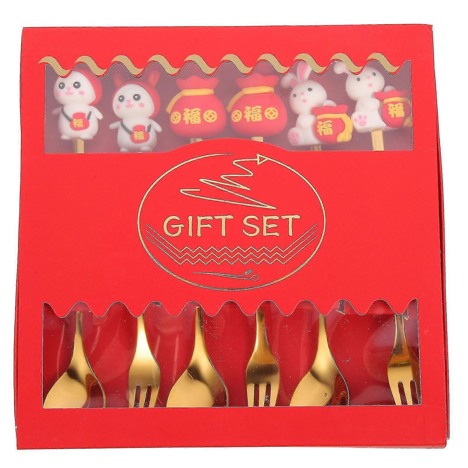 1 Box Of Multi-function Salad Fork Convenient Cake Spoon Delicate Appetizer Fork