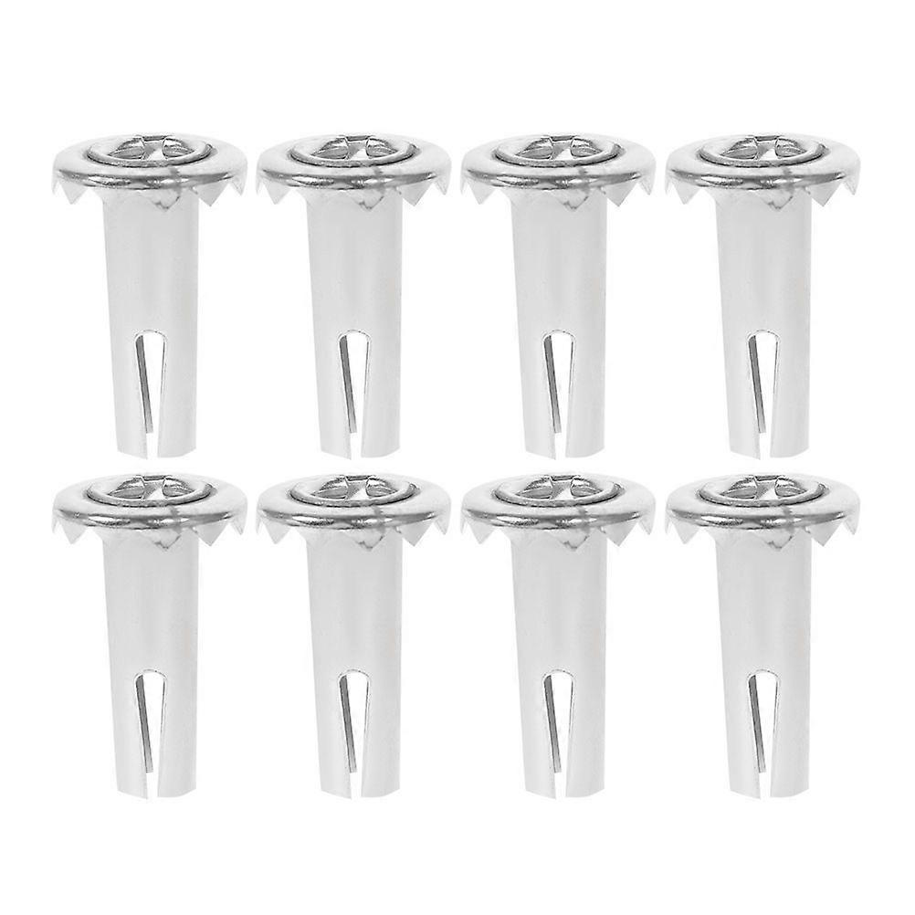 8pcs Metal Caster Socket Inserts Practical Caster Sleeve Inserts Friction Grips