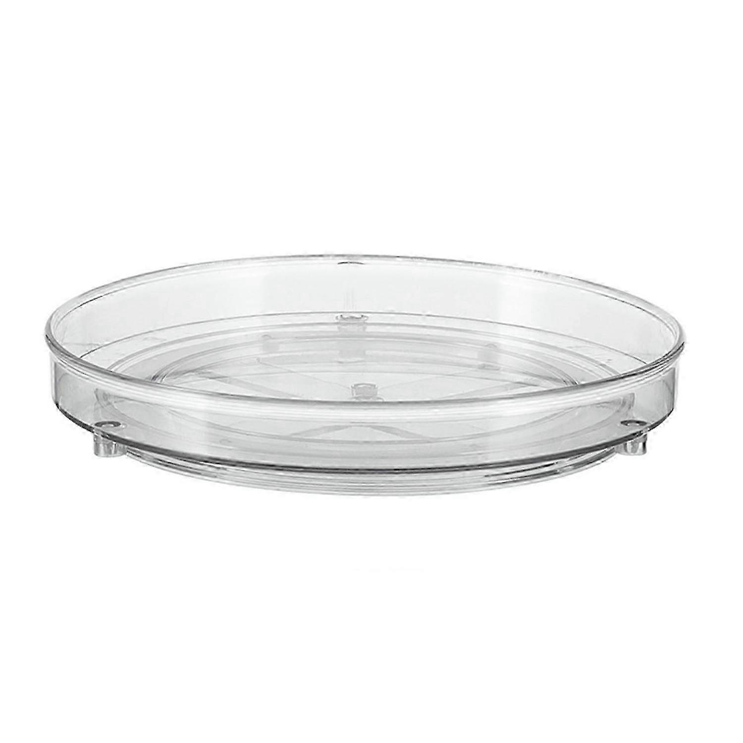 Storage Turntable 360 Rotating Storage Tray Organizer Transparent Round Storage Box for Kitchen