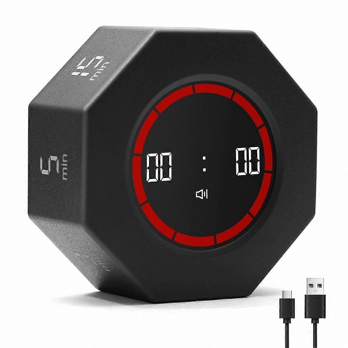 Visueller Countdown-Timer 1,3,5,15,30,60,90 Minuten Voreinstellung, Schreibtisch-Produktivitäts-Timer mit Sensor, für Arbeit, Schule, Küche
