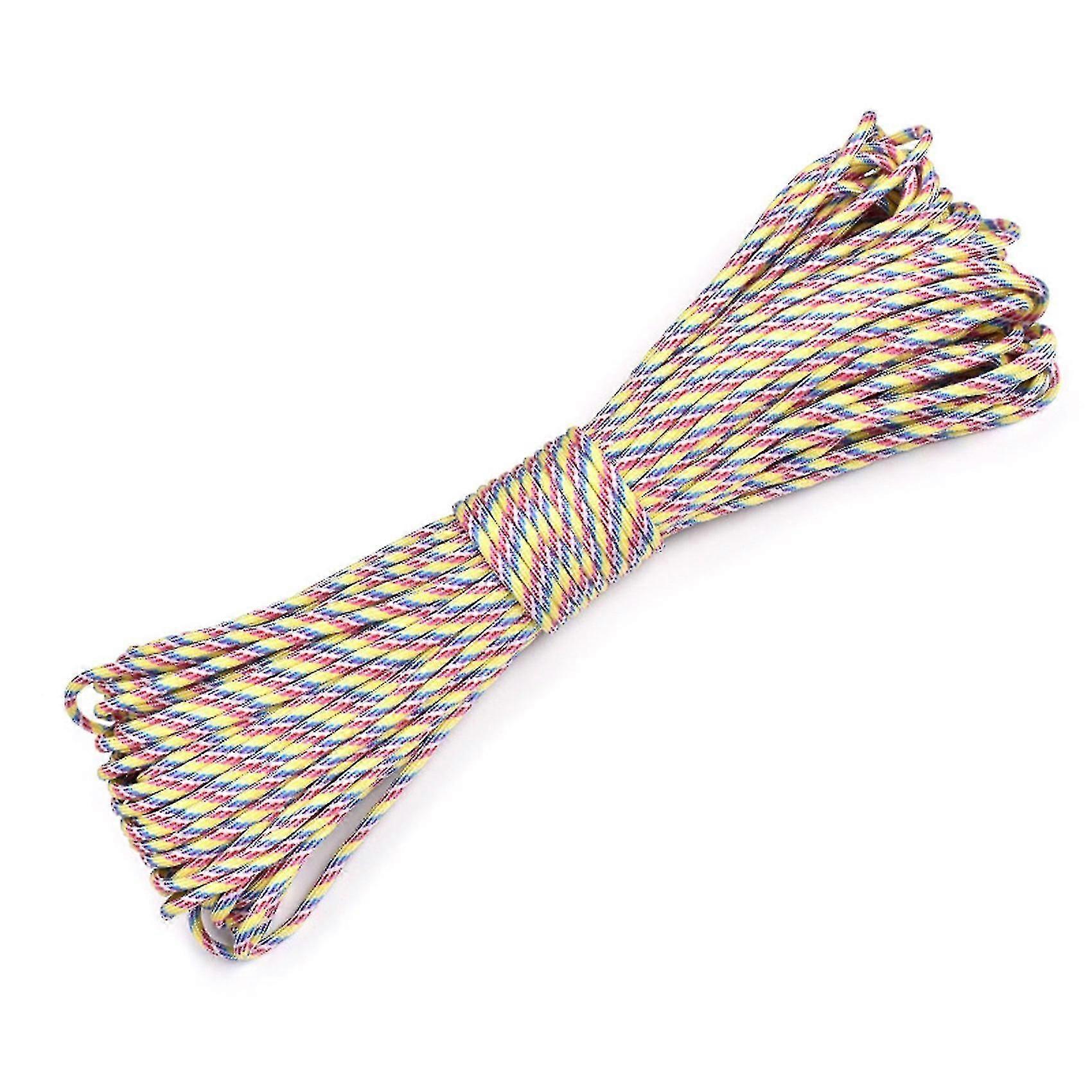 550lbs Diameter 4mm 9 Core Braided Nylon Rope(rainbow Camouflage)