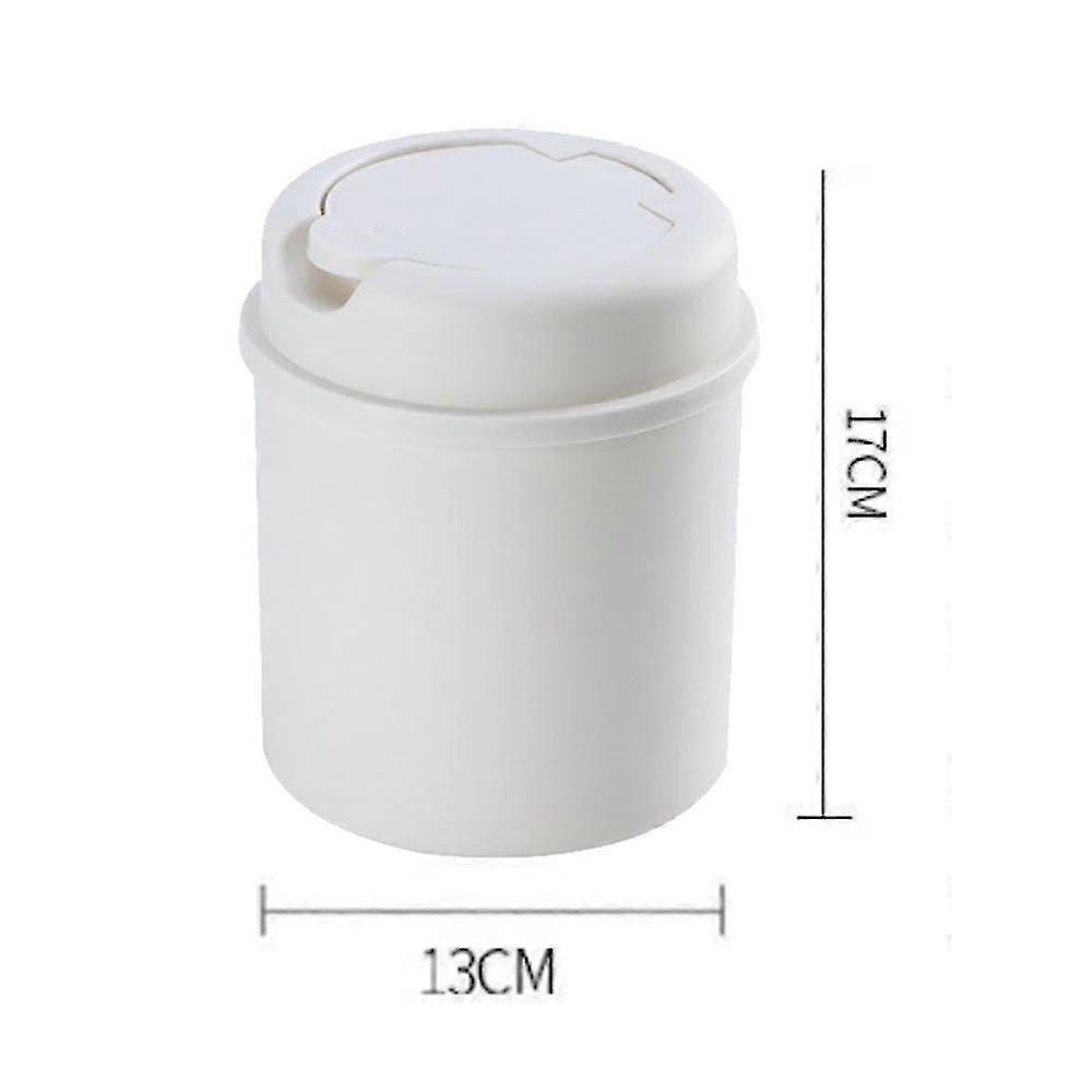 Plastic Desktop Mini Trash Can With Screw Cap For Mini Office