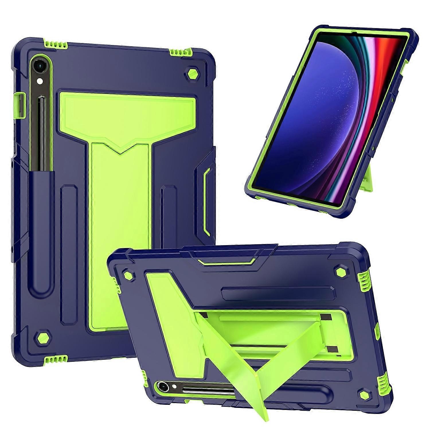 For Samsung Galaxy Tab S10 FE / S9 / S9 FE Silicone Case T Bracket