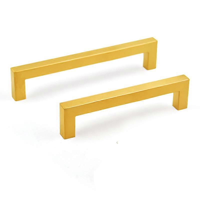 5 Pack Gold Cabinet Pulls 3-Inch Square Drawer Handles for Kitchen and Bathroom Cabinets