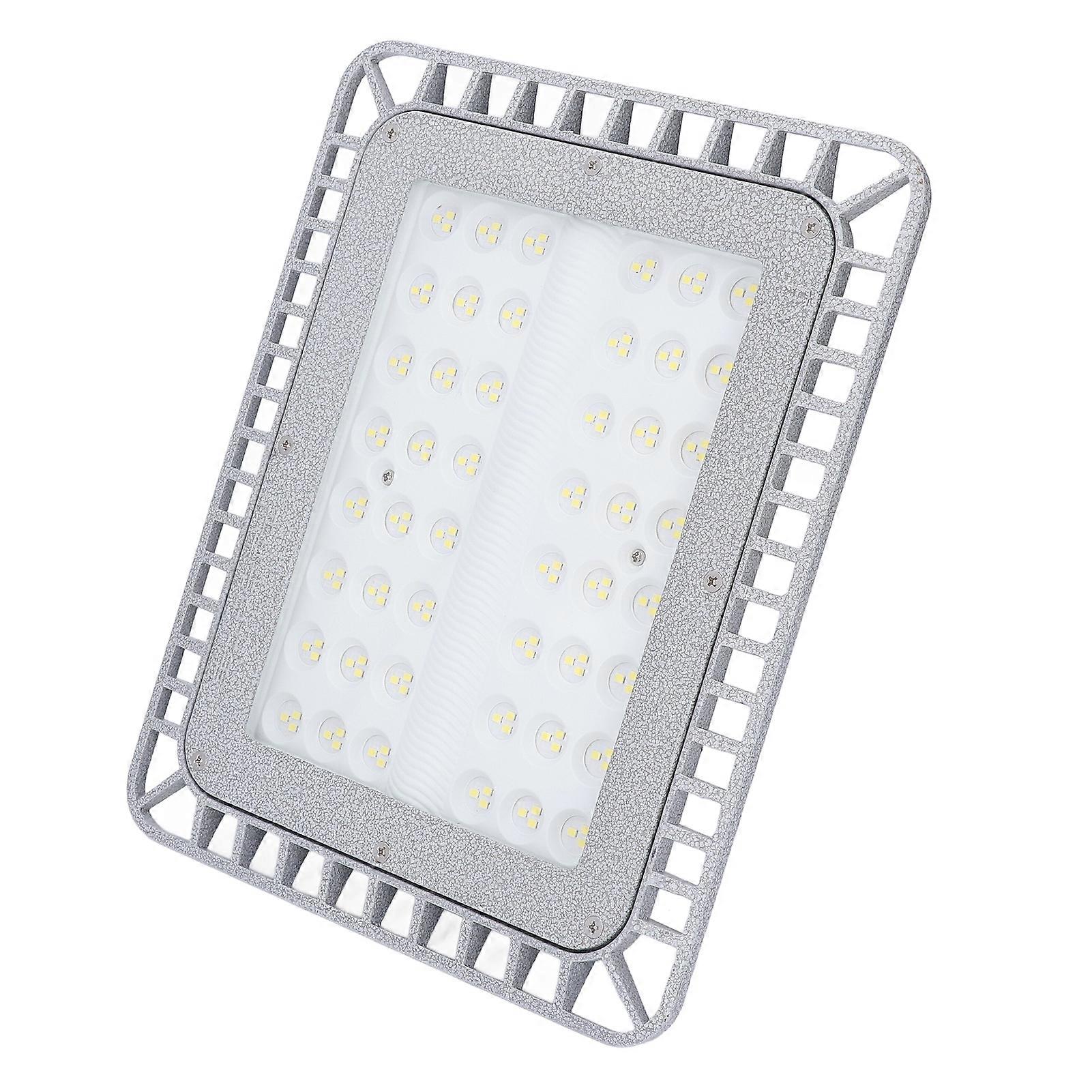 LED Explosion Proof Light 5000K 100W 12000lm for Work Factory Tunnel Workshop Lighting Tempered Glass Square 220V 