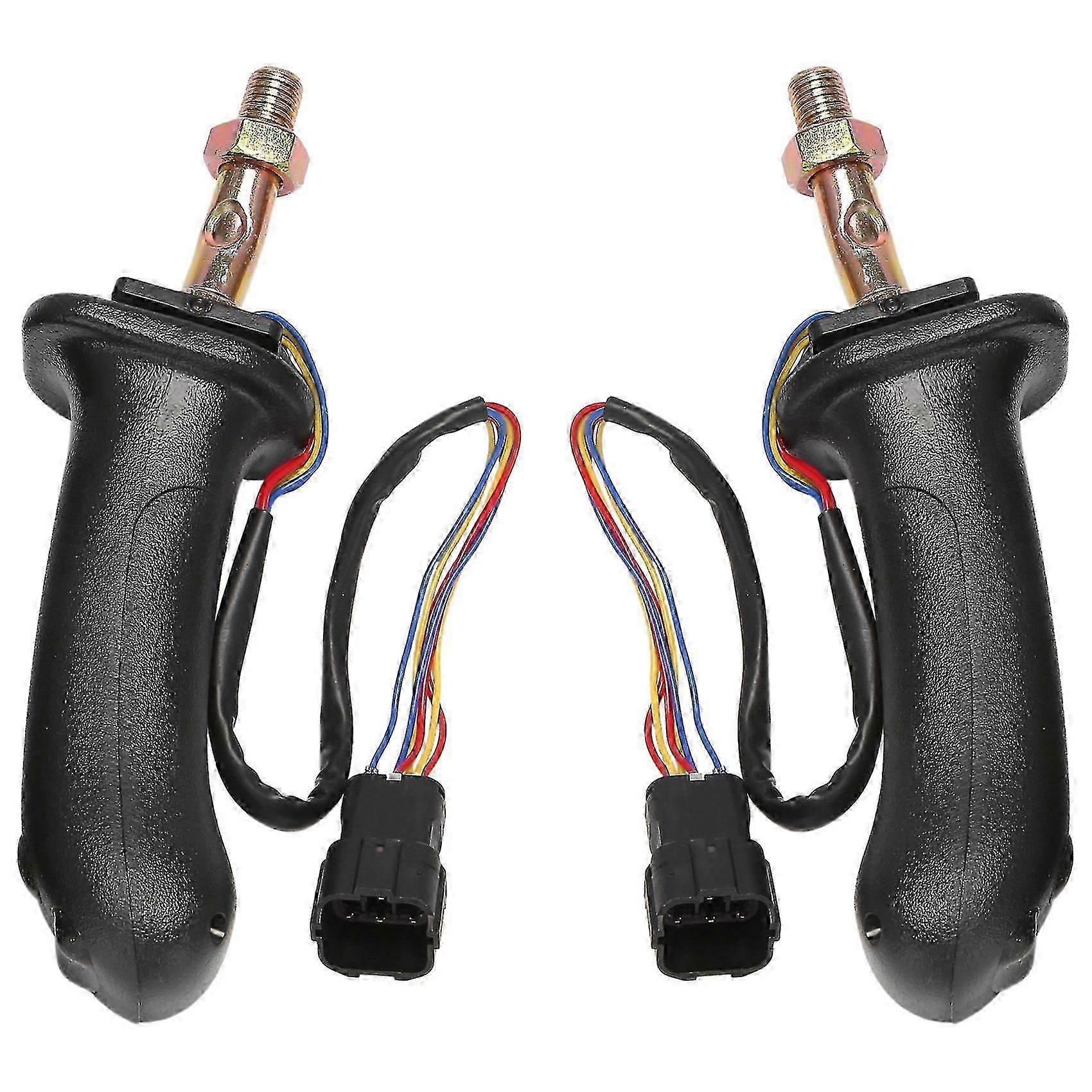 2pcs L+r 3 Buttons Excavator Joystick Assy Handle Gears For Doosan Dx150 215 225 300 370-9c