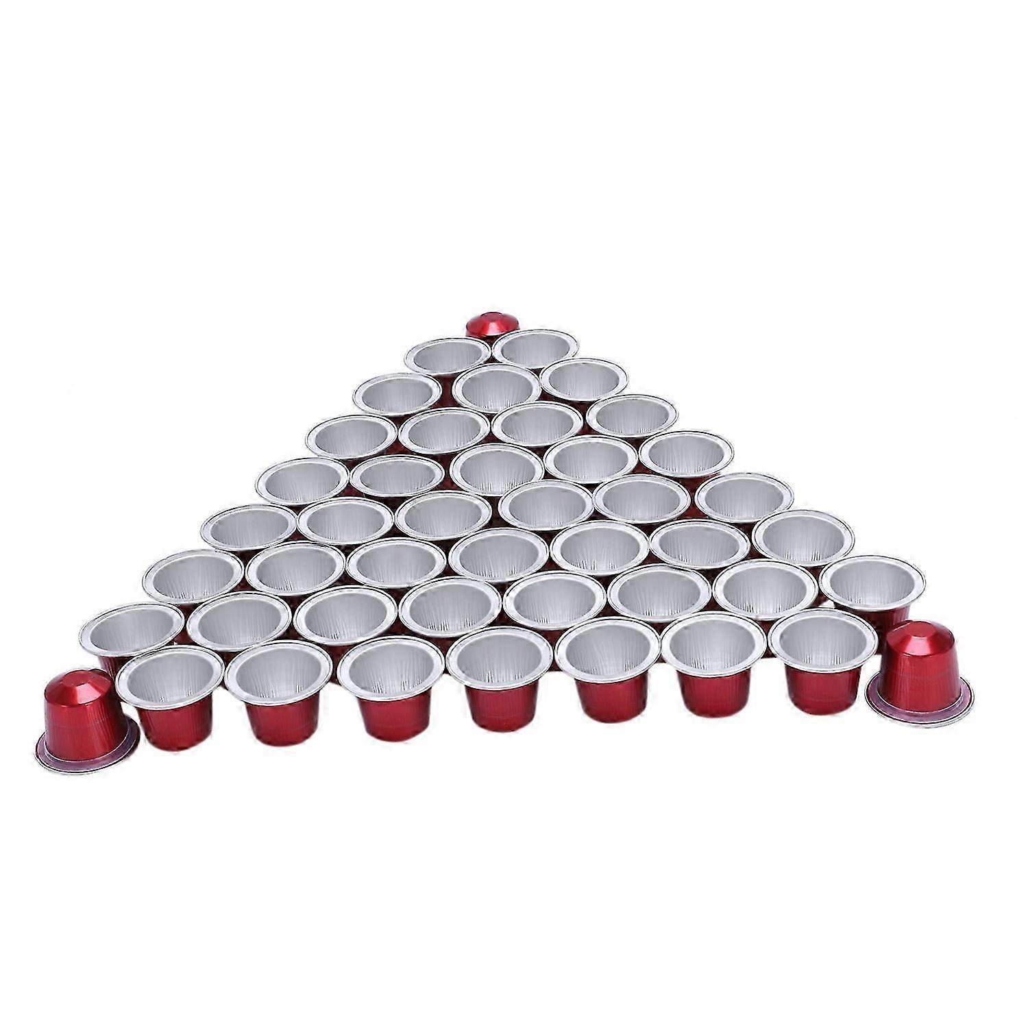 50 Sets Refillable Coffee Capsule Cup Disposable suitable for Pod suitable for Nescafe Automatic Coffee Machine Food