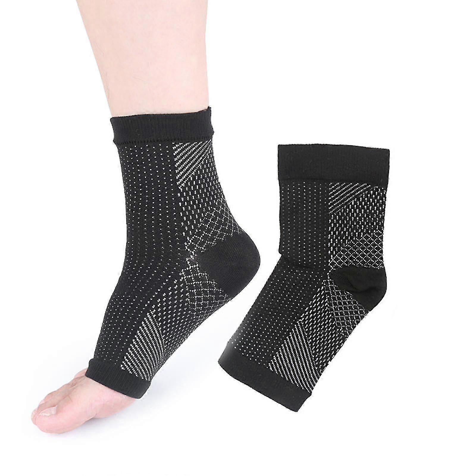 1 paio di calze a compressione infuse di rame Calzini a compressione di supporto alla caviglia Calze antidolorifiche