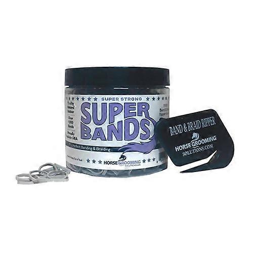 马匹美容解决方案 Super Bands 灰色，0.25 磅