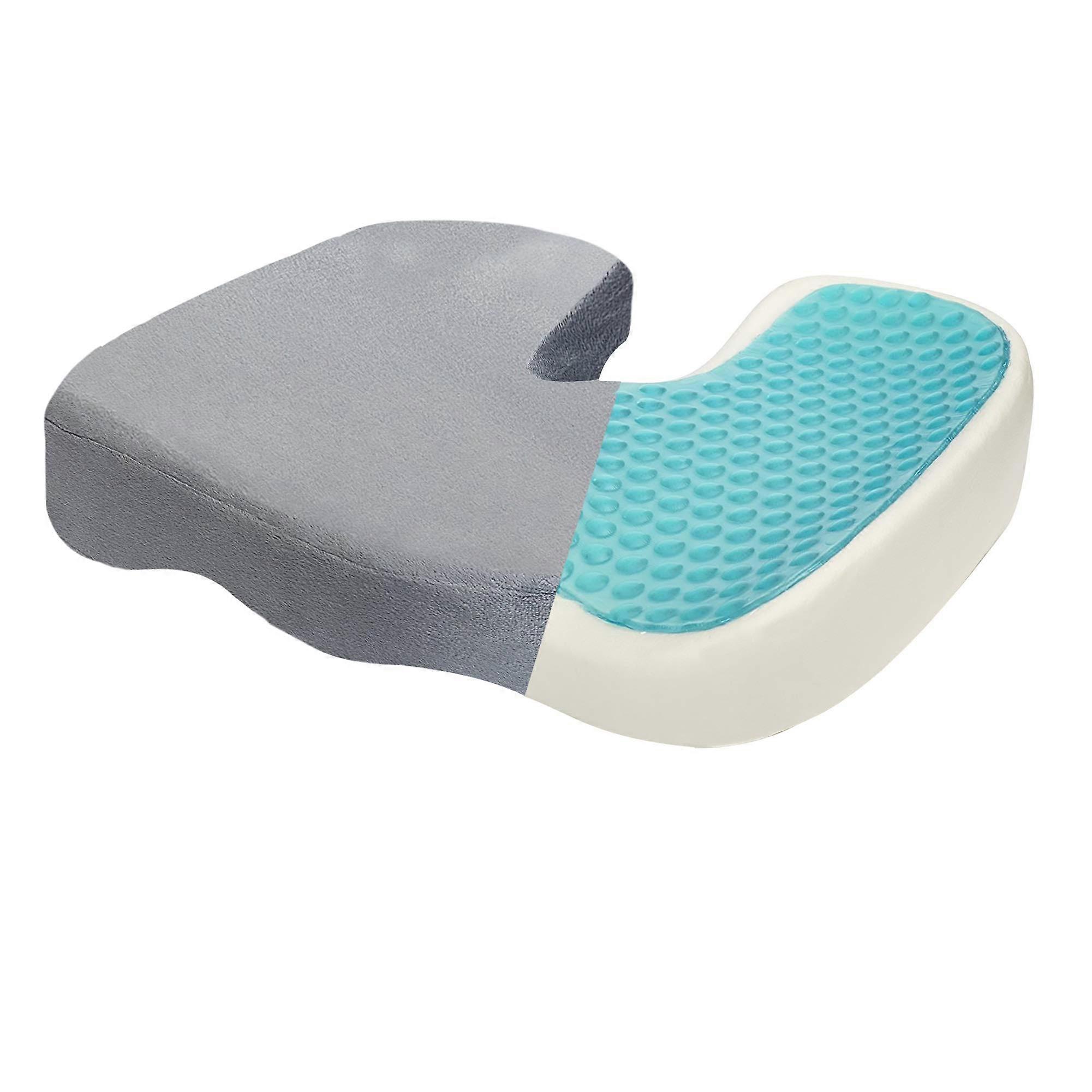 Tailbone seat cushion cool gel-enhanced memory foam orthopedic support