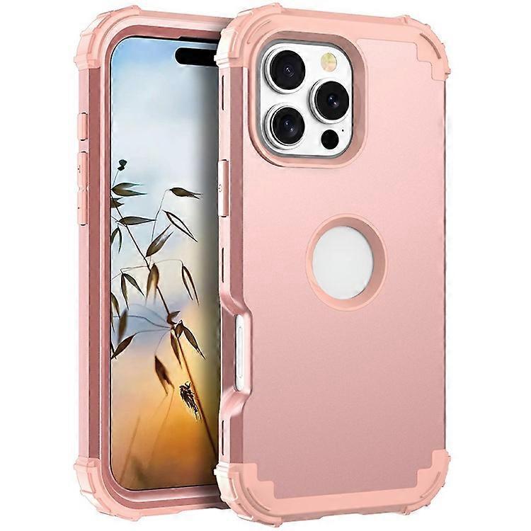 L-Style Compatible For iPhone 16 Pro Max Case Shockproof PC + Silicone Phone Back Cover