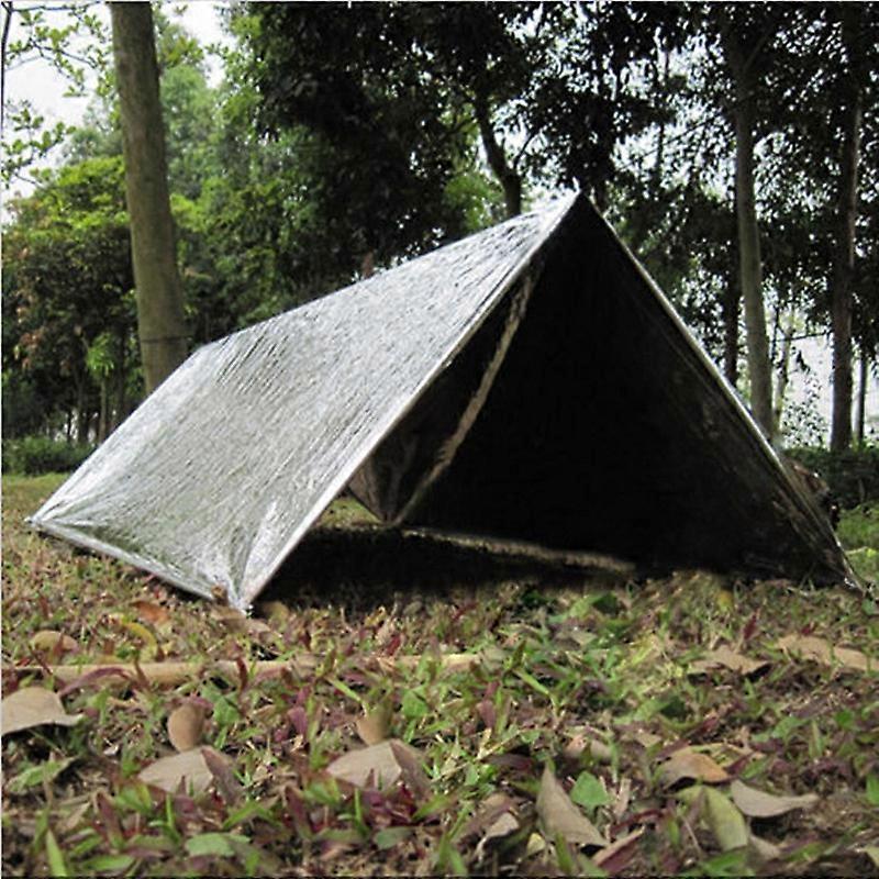 Outdoor Waterproof Emergency Survival Rescue Blanket Folding Tent Film Thermal Aid Rescue Warm Heat Survive Military Blanket